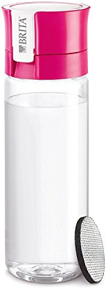 BRITA FILL & GO Water Bottle with Filter + 1 Extra Filter Disc - PINK [Japan Import]