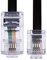 1m RJ11 a RJ45 Cable Módem Ethernet Teléfono de Datos ADSL Parche Banda Ancha Alta Velocidad BT Conexión a Internet 6P4C to 8P8C Piso de Extensión Compatible con Módem, Enrutador, Línea Fija (Negro)