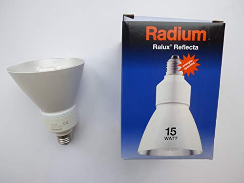 Radium Energiesparlampe mit Reflektor, E27, 15W, warmweiß
