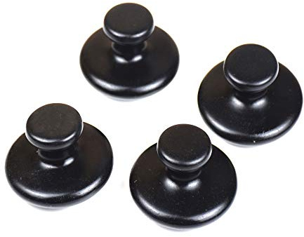 QYLHH Juego de 4 piedras de masaje caliente de hongos naturales Bian para spa facial, 5,5 x 3,5 cm