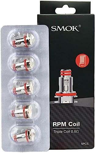 SMOK RPM 0.6 Ohm Triple Coils 25W (5 Pack) Compatible with Nord 4 / Nord X/RPM 2 Kit/RPM80 Kit