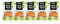 INSTICK Zuckerfreies Instant-Getränk (Bundle Pfirsich Eistee) Eistee Pfirsich mit Schwarztee-Extrakt 5x12 Sticks - 1 Stick für 0,5-1 L - Veganes Getränkepulver Kalorienarm & Vitamin C - Instant-Pulver