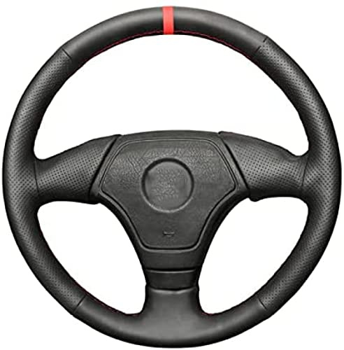 Auto-Lenkradbezug aus schwarzem Leder, für BMW E36 1995–2000 E46 1998–2000 E39 1995–1999 E31 1995 1996–1997