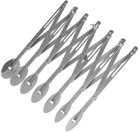 Rotella Tagliapizza, Acciaio Inox Taglio Accurato Tagliapasta, Multipli Ruote Regolabili Rotella Tagliapasta per Dolci, Pasta, Pizza, Torte (7 Giri)