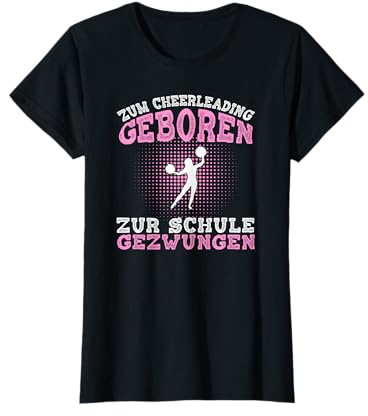Cheerleading Schule Damen Pompom Cheerleaden Mädchen T-Shirt