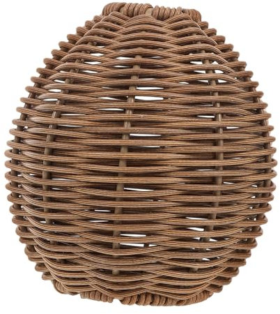 Mipcase Arreglo Floral Jarrón De Imitación De Ratán Florero Decorativo para Escritorio Cesta Rústica para Plantas para Decoración De Bodas y Hogar