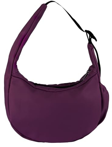 HUA ANGEL Bolso Media luna Mujer con Multibolsillos Ligero Bolsos Hombro Bandolera Mediano Ajustable y Versátil para Viaje Deporte Fiesta Universidad Compras Teatro Shopper