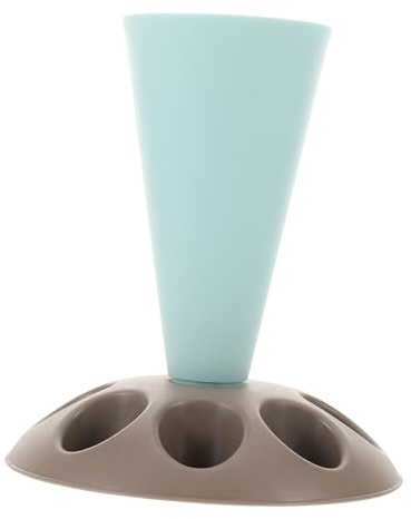 CIYODO Cake Piping Bag Nozzles Storage Rack Baking Tool Organizer Blue Pastry Bag Holder Stand for Fondant Flower Drying Sugarcraft Accessories