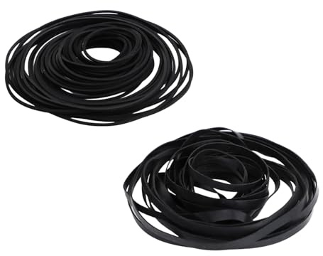 100pcs Recorder Rubber Belts, 1.57-5.32in/40-135mm Cassette Player Tape Rubber Belt Tape Recorder Accessories Repair Machine for DVD CD LD VCR Repeater Drives Repair & Maintenance