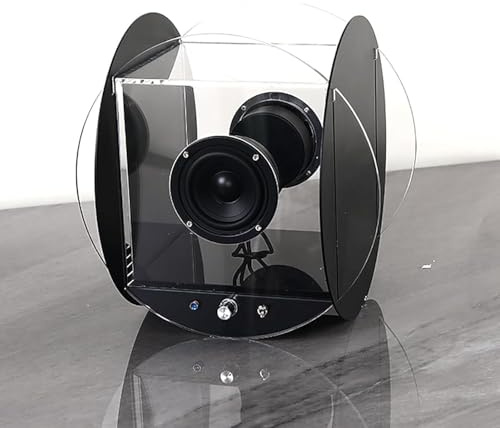 Enceinte Bluetooth Ronde, Lecteur CD avec Cadre Musical, Couches Musicales Distinctes Et Prise en Charge De La Version Bluetooth 5.0, Effet Sonore Immersif Et Qualité Sonore Pure, pour La Maison