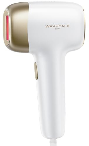 Wavytalk IPL Hair Removal Device, Bare It for Face Body Bikini – Long-Lasting Result & Painless,Full Body in 12 Mins with 24J Dual-Pulse & Ice Cooling, At-Home Use for Women and Men, Corded, White