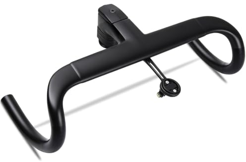 rennrad lenker mit vorbau RXL SL 28.6 integrierte carbon lenker 420-70mm | Kohlenstofffaser 1-1/8integrierter rennrad lenker kompakter Lenkertyp 75mm UD matt