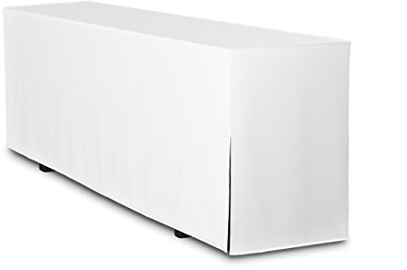 TexDeko 2er Pack Biertischhussen Premium 220 x 80cm Weiß für Bierzeltgarnitur | blickdichte Hussen für Festzeltgarnitur, strapazierfähig in Gastronomie-Qualität, EU-Produkt