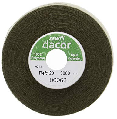 Sewfil dacor 120 – Sömtråd 100% polyester 5000 meter 0066 – Mossgrön