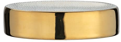WENKO Seifenablage Nuria Gold/Weiß, 3 x 8 x 12 cm