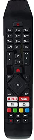 MYHGRC RC 43140 Télécommande Remplacer pour Hitachi TV 65HL8000 65HL7000 55HL9000G 55HL8000K 55HK6500 55HK6000 43HL8000K 43HK6001 43HK6000 40HE4001 40HE4000 32HE4500K 32HE4500