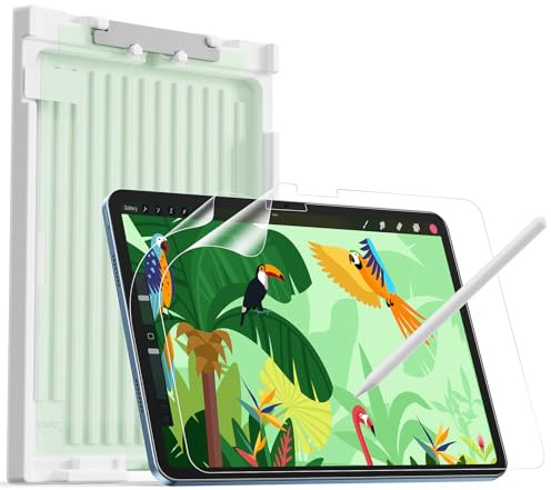 ESR 2 Stück Paper-Feel Schutzfolie für iPad A16 11./ 10. Gen (11/10.9 Zoll) | 2025/2022, Schreiben und Zeichnen wie auf Papier, Dünn und Empfindliche Touch-Reaktion, Einfache Anbringung, Matt