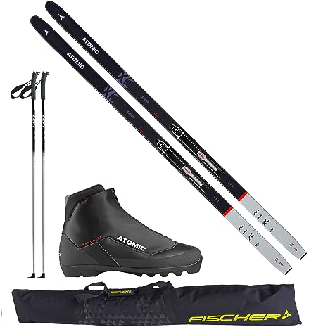 Atomic Langlaufski-Set Savor XC in 163cm + Bindung + Schuhe + Stöcke + Skisack