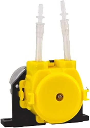 Bombas de agua, Bomba dosificadora 12 V/24 V DC Bomba peristáltica Cabeza dosificadora con conector Bomba Accesorios Bombas (Color: Blu, Tamaño: 24 V Whole Pump) (Color: Giallo, Tamaño: 12 V whole