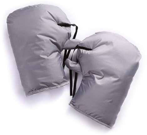 Pnuokn Manchons coupe-vent pour sports de plein air, gants chauffe-mains pour enfants, gants de scooter, essentiels pour temps froid, gants en poils d'agneau doux, b, 30x20cm/11.81x7.87inch