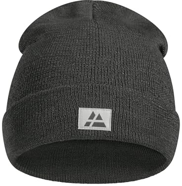 DANISH ENDURANCE Cappello Beanie Uomo e Donna, Berretto 100% Riciclato, Leggero e Traspirante Grigio Scuro One Size