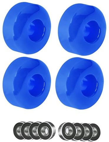 ANWEALTH 4er Pack 52 mm Skateboard Räder und Kugellager Set 95A Harte Räder für Street Skateboard Tricks Cruiser Street Skating Cruising