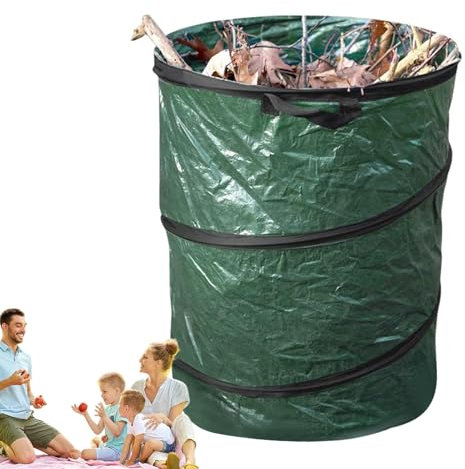 Bote de Basura Plegable para Acampar, Bote de Basura para Acampar al Aire Libre Plegable - Contenedor de basura de jardín de gran capacidad,Bote de basura para exteriores de gran capacidad, contenedor