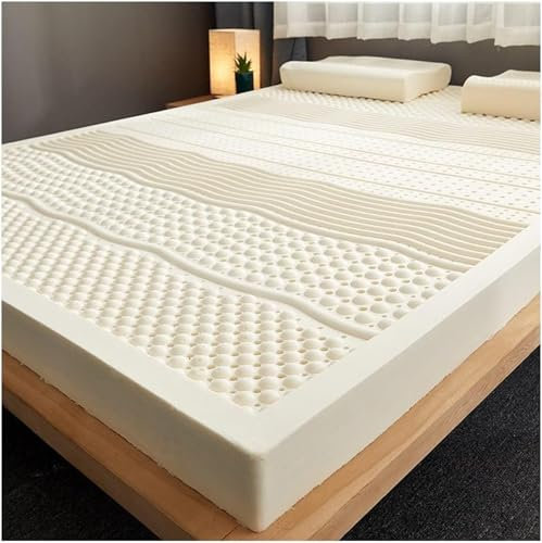 Generisch Topper aus Naturlatex, Matratzenauflage aus Bio-Latex, mittlere Festigkeit – Latexmatratze, atmungsaktiv und komfortabel, langlebig und kollabiert Nicht so leicht (2 Zoll, 90 x 200 cm (35 x
