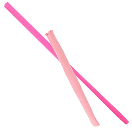 Flötenreinigungsstab aus Silikon und Gewebe für Flöte und Klarinette | Abnehmbare Reinigungstuch Konstruktion, Glatte Oberfläche, Leicht zu Säubern, Praktisches Rosa für Zubehör