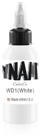 DLDN01 Tinte, Tattoo-Tinte, weiße Tattoo-Tinte, Ultra-Weiße Tinte, geeignet für die Verwendung mit Tinte jeder anderen Farbe (30 ml)