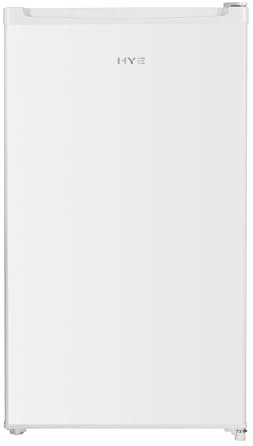 HYE 48cm Under Counter Fridge – White Larder, 88L, Quiet 39dB, Salad Drawer, Door Balcony, Door Racks – Small Fridge Suitable for a Utility Room or Kitchen - RF01UCF88W01