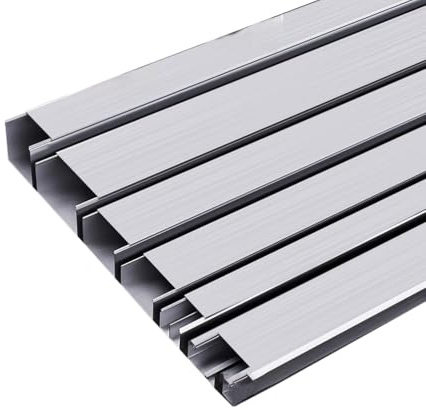 Yiustldd 1 m Langer quadratischer Kabelkanal, Metall-Kabelkanal, robuste Aluminium-Kabelkanäle für Innen-/Außenbereich, Garage/Lager,30x30mm