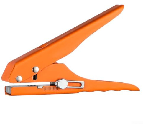 FACULX Perforatrice per fori da 15 mm, perforatrice a foro singolo o etichette per carta d'identità in cartone PVC, capacità 30 fogli, diametro 8 mm