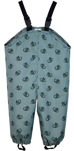 BEEBIP Salopette Impermeabile in Tessuto Tecnico – Fatta con Amore in Italia, Certificata Waterproof, Leggera e Resistente, Ideale per Le Avventure all’Aperto dei Bambini (1–3 Anni)