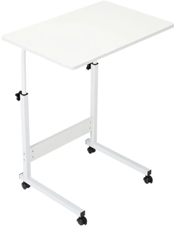 Höhenverstellbarer Roll-Laptop-Schreibtisch – mobiler Betttisch für Heimbüro, Arbeitszimmer und Gaming – praktisches und tragbares Design