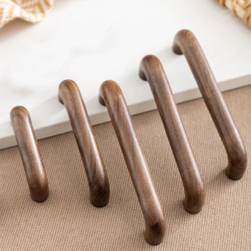 5 Stück Möbelgriffe Holz, Massivholz Couchtisch Holzgriffe Küchenschränke,Griffe Tür Küchen für Türgriff Schrankgriff Kommode Büros Griff Möbel Knobs Küchengriff