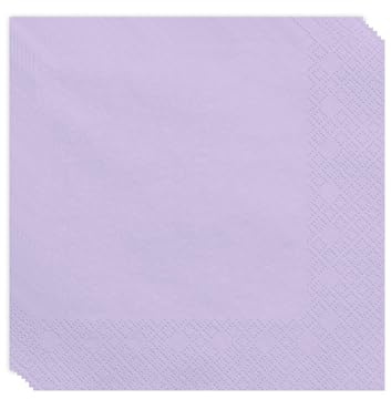 20 Servietten Lavendel 33x33 cm – Papierservietten Lila | Partyservietten für Hochzeit, Taufe, Baby Shower, Geburtstag, Gartenparty & Tischdeko, Einwegservietten