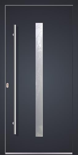 Haustür WeltHaus Tür Aluminium mit Kunststoff LA144 Bonn WH75 Eingangstür (110x210 cm Links Innen)