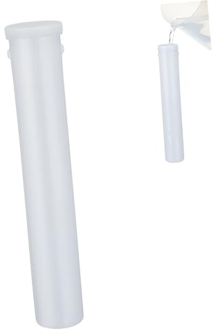 Tofficu Ice Tube Secchiello per Ghiaccio Bianco in Plastica per Vino da Bar | Contenitore per Colonna Ghiaccio, Coperchio Riutilizzabile, Facile da Pulire e Usare, per Vino Freddo