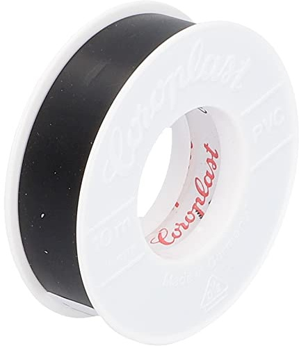 Coroplast Isolier-Band, 0,15 mm x 15 mm x 10 m, 1 Stück, schwarz, 41086