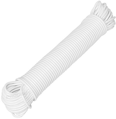 ProdBuy Limited 25m Steel Core Polypropylene Coated Replacement Washing Line (White)