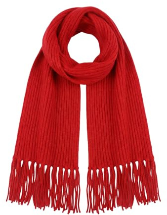 ZGMYC Baby Kids Knitted Tassel Winter Scarf Soft Warm Neck Warmer Wrap Shawl for Boys Girls
