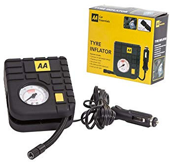 Tyre Inflator(AA) Compact and Lightweight for Travel Portable Air Hose LED Light