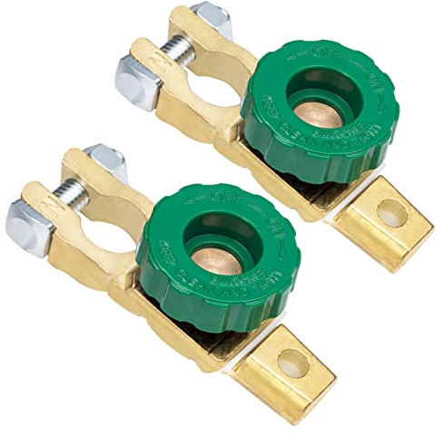 Spurtar Batterie Trennschalter 12V 24V 2 Stück Batteriehauptschalter Autobatterie Schalter Batterietrennschalter, Hauptstromschalter für Auto Truck Boot Fahrzeuge