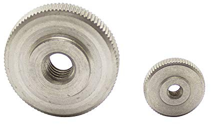 D´s Items | Rändelmuttern - M5 - DIN 467 - Edelstahl A1 - [5 Stück] - | Niedrige Form VA