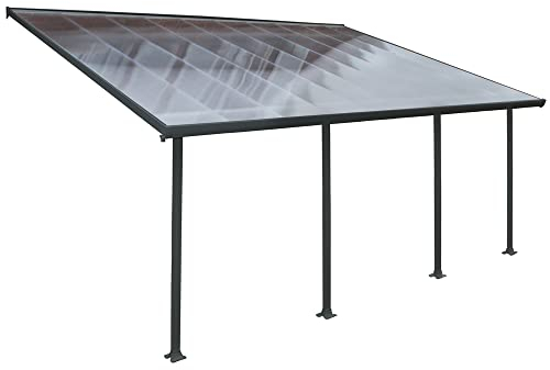 Palram - Canopia Aluminium Terrassenüberdachung Feria | Grau | 387x606x305 cm