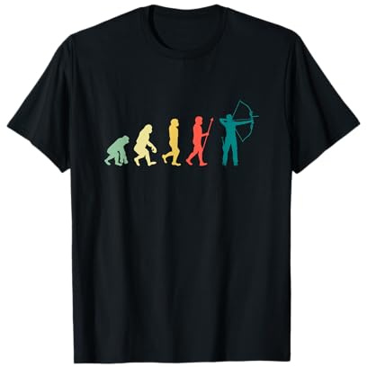 Bogenschütze Evolution Bogensport vintage Bogenschießen T-Shirt