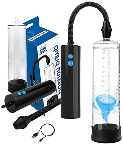 Pompa per Pene da Uomo Giocattolo Sessuale per Estensore Pene Pompa Erezione con 3 Potenza di Aspirazione, Potenziamento Pompa per Vuoto Extender 3 in 1 Massaggiatore Personale più Grande