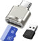 Lettore di Schede Micro SD USB C, Lettore di Schede di Memoria TF Tipo-C con Adattatore USB C per PC Portatile, MacBook, Samsung Galaxy, Telefono Tipo C