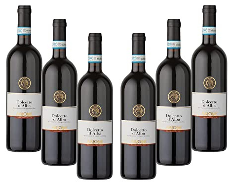 ARIONE | Vino Rosso Dolcetto d'Alba DOC, Annata 2023/2024, Confezione da 6 Bottiglie da 750 ml